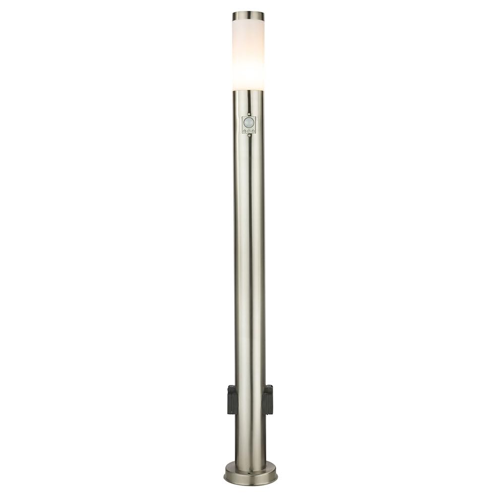 Lampa zewnętrzna ze stali nierdzewnej ścieżka ogrodowa światło czujnik ruchu gniazda stojak oświetlenie Globo 3159ks