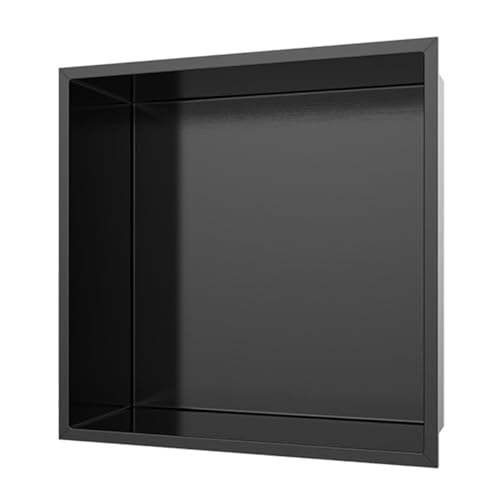 iumLeap Stainless Steel Shower Niche Recessed Mount Caddy Single Niche Tile Recessed for Bedroom Living Room Toile and