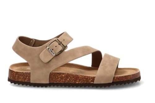 Sandalias de tiras anatómicas ETIKA para hombre con ajuste de hebilla