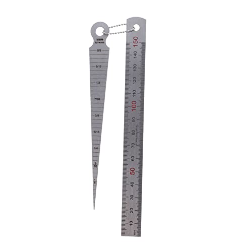 HOLIDYOYO Heavy Duty Taper Gauge Metric Steel Ruler Welding Gauge for Precision Measurement Adjustment