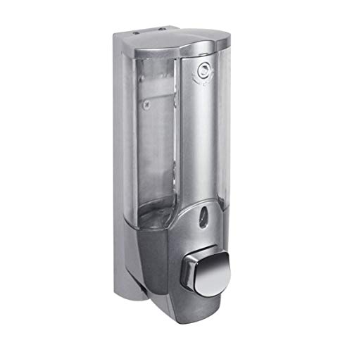 Preisvergleich Produktbild Sylvialuca Shampoo Dispenser 350ml Wandhalterung Seife Desinfektionsmittel Dusche Manuelles Shampoo Mit Schloss Einzelkopf für Badezimmer Waschraum