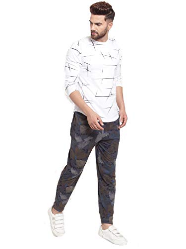 Image of UZARUS Men's Cotton Gym Sports Night Wear Track Pants with 2 Zipper Pockets - Pack of 2