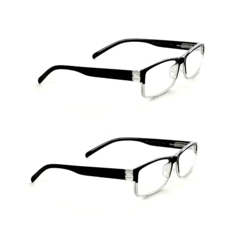Image of Combo Pack of 2 Reading Glasses for Men & Women | Lightweight Power Eyeglasses (Single Vision) | Available in +1.00 to +3.00 | All Day Comfort