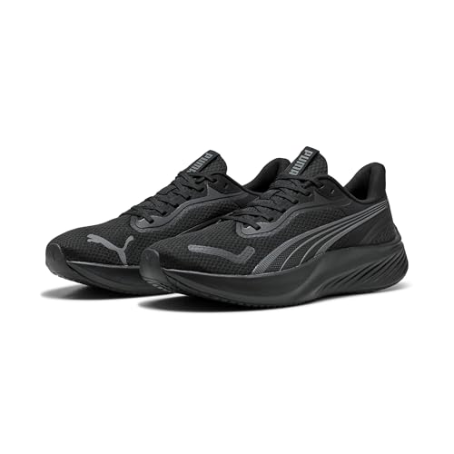 PUMA Unisex Pounce Lite Straßen-Laufschuh, Schwarz, kühles Dunkelgrau, 46 EU