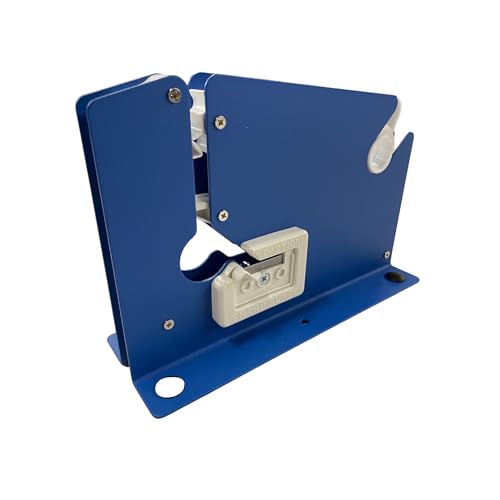 Steel Bag Taper with Built-in Trimmer, Blue, Industrial Grade, 3/8 Inch Tape Capacity