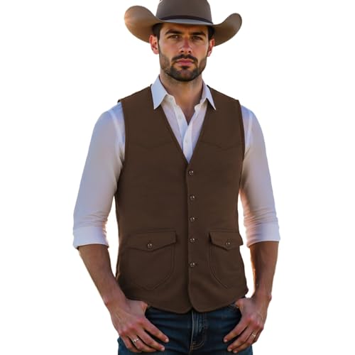 Materiale: il nostro gilet da uomo in stile costume è composto da un mix di 95% poliestere e 5% elastan. Questo mix di tessuti unico non solo offre durata, ma anche l'aspetto nobile e la sensazione della vera pelle. Ideale per un elegante gilet da uomo.