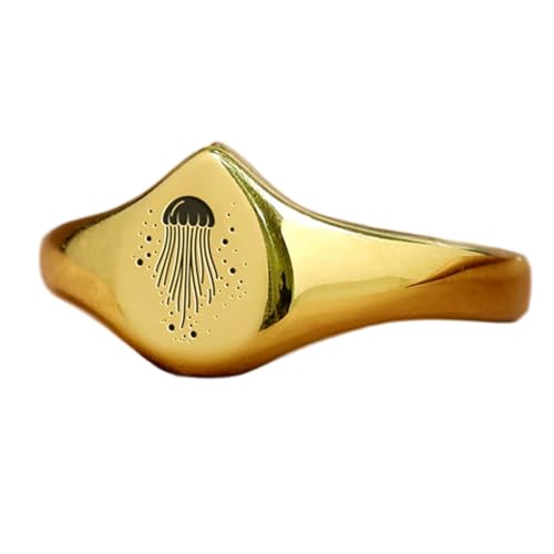 Bague méduse poire en argent 925 fait main au design vintage