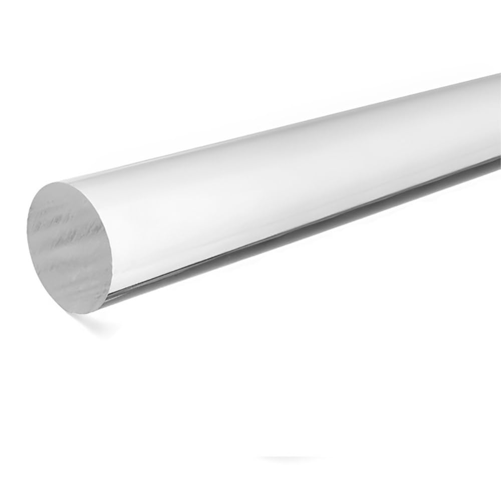 Okrągły pręt akrylowy, Przezroczysty, solidny akrylowy pręt o średnicy 8-20 mm x 100-300 L do dekoracji tortu(12x300mm)