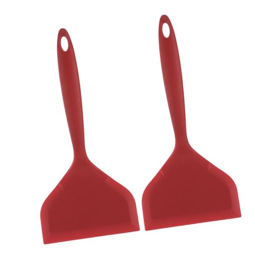 Qaonsciug Kitchen Essential - Espátula de silicona de agarre cómodo para freír, adecuada para cocinar a diario y acampar, agitar