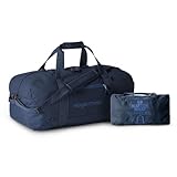 Eagle Creek No Matter What Duffel Bag - Eco Friendly Duffel for Sustainable Travel - Adjustable Shoulder Strap - Multiple Carry Options - Easy to Store - Atlantic Blue - 60L