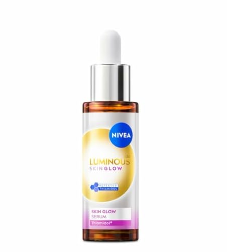 NIVEA Luminous630 Skin Glow Serum with Thiamidol, Niacinamide, Aloe Vera for Dark Spot Reduction, Pore Refinement, 30ml