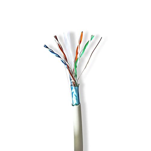 NEDIS Bobina de Cable | CAT6 | Varado | F/UTP | Solo cobre | 305.0 m | Para interior | Redondo | LSZH | Gris | Caja cartón NEDIS Bobina de Cable | CAT6 | Varado | F/UTP | Solo cobre | 305.0 m | Para interior | Redondo | LSZH | Gris | Caja cartón