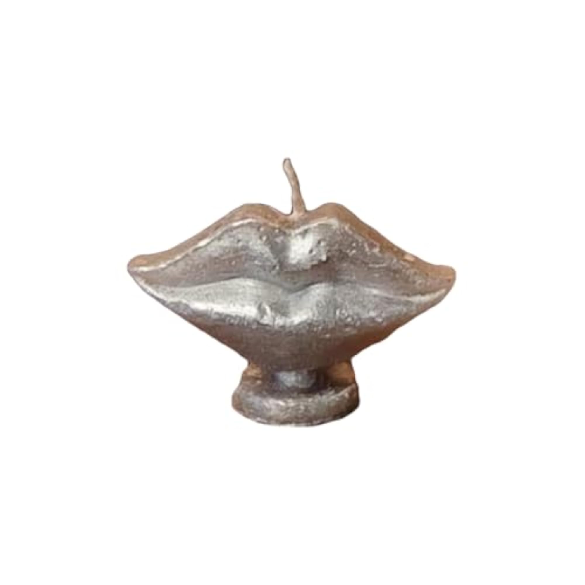 Decorative Silver Lips Wax Candle, Stylish Home Décor