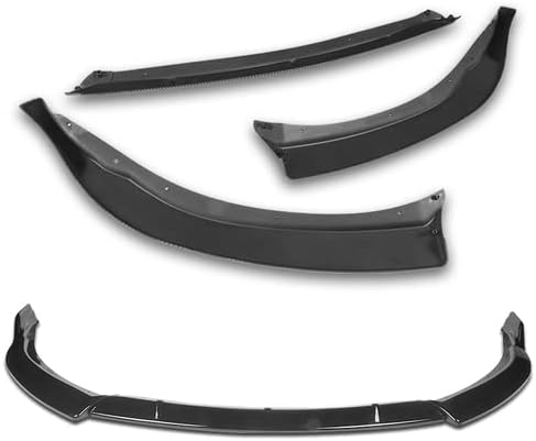 3 Pieces Front Bumper Lip Spoiler Splitter Side Body Kit Trim Protection Compatible with 2014-2016 Toyota Corolla Base L LE Model, 2015 (Painted Black)