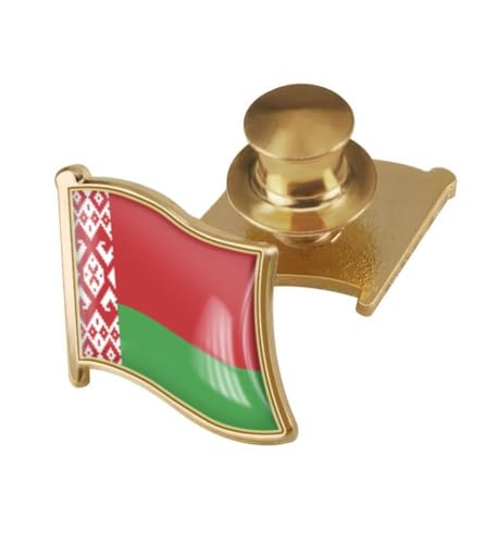 Image of vmcoatdu Country Flag Backs Locking Pin Keepers Locking Clasp Pin Badge International Travel Brooch Metal Alloy Souvenir Pin 0.75x0.7 Inch Small Pin