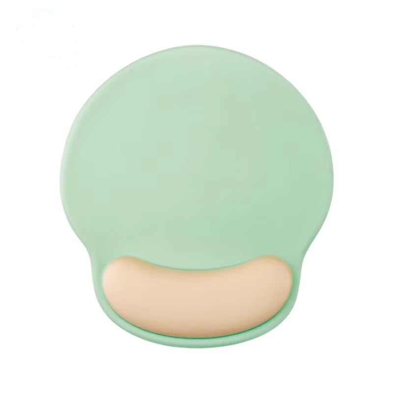 Image of Mouse Pad with Gel Wrist Rest Support, Ergonomic Mouse Cushion with Non Slip Rubber Base Mouse Pad for Laptop, Computer, Gaming, Office (Parrot Green, Round)