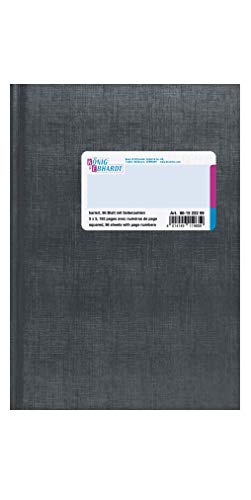 König & Ebhardt König und Ebhardt König & Ebhardt 861522299 Geschäftsbuch (A5, kariert, 80g/m², 96 Blatt Fadenheftung mit Seitenzahl)