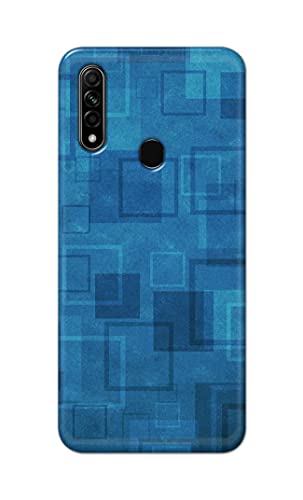 Image of Printed Hard Back Cover Case for Oppo A31 Back Cover (Plain Azure Blue) -702