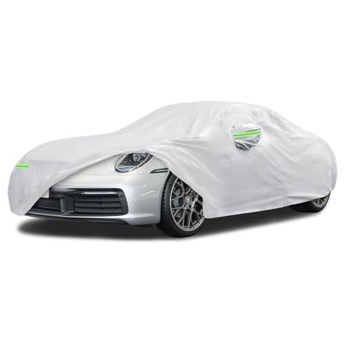 Image of Car Cover Custom Fit for 1998-2026 Porsche 911, Migaven Waterproof Full Exterior Cover Sun Rain Protection with Door Zipper and Cotton Lining