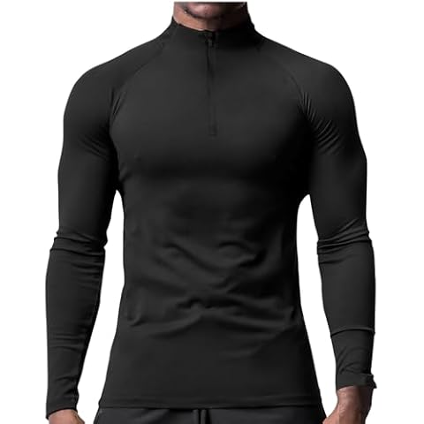 RLEHJN Men's Long Sleeve Active Shirt Cover