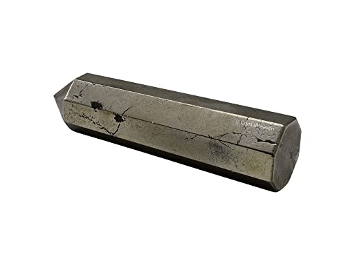 Image of Crystal Heaven Certified Pyrite Crystal Tower Obelisk Point For Chakra, Healing & Balancing-Aaa Grade Original Certified Gemstone Agate For Reiki Meditation Yoga Spiritual (2-3 Inches)