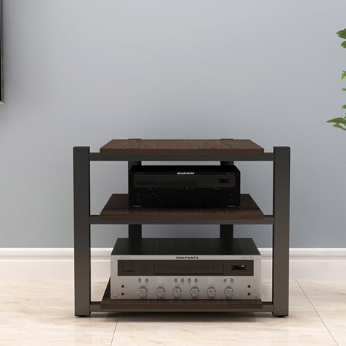 Support stéréo tour AV avec rangement multimédia pour salon moderne