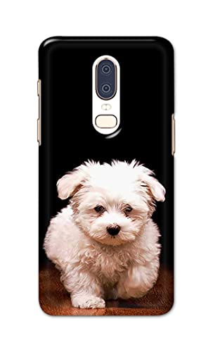 Image of PRINTFIDAA� Printed Hard Back Cover Case for OnePlus 6 Back Cover (Puppy Dog) -2808