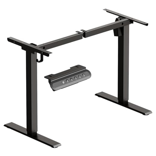 OffiGo Estructura Mesa Elevable, Patas Escritorio Elevable con 3 Funciones de Memoria, Mesa Electrico Inteligente para 100cm-140cm, Negro