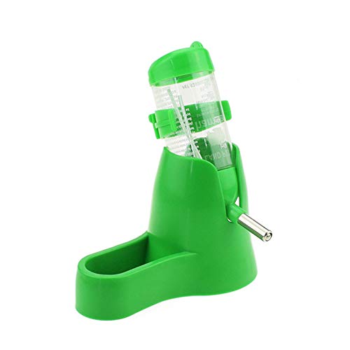 Hamster Water Bottle Holder 80ML Dispenser With Base Hut Small Pet Nest Accessories Automatic Water Device Water dispenser automatic pet bottle for hamsters, rats, guinea pigs, white rabbits (pink) - Image 4