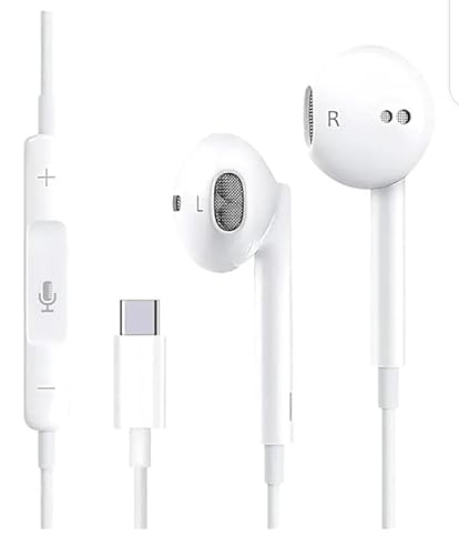 Earphones Wired Headphones In Ear|USB C Headphones|In Ear Wireed Earbuds|Wired Type C Earphone with Microphone and Volume Controller|Type C Earphonees Wireed|Hi-Fi Stereo Noise Earbuds(1Pcs)