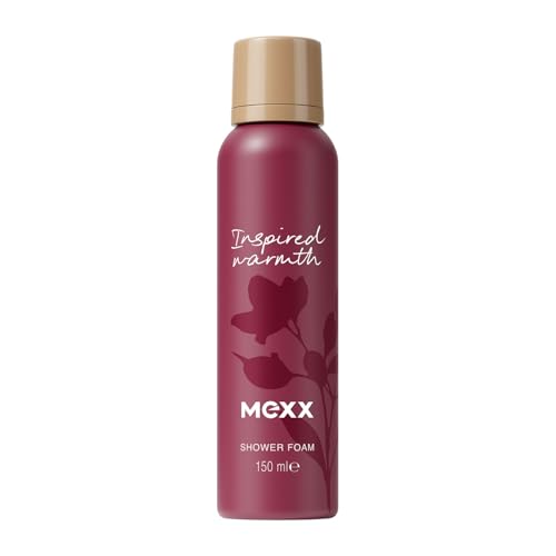 Mexx Inspired Warmth Mousse de douche fruitée pour peaux sensibles avec propriétés éclaircissantes de l'humeur 150 ml