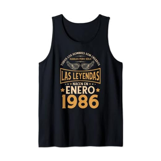 Cumpleaños Hombre Regalos Las Leyendas Enero 1986 Camiseta sin Mangas