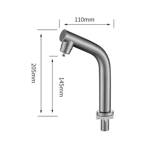 Robinet eau froide anti-gaspillage à pression pour évier et lavabo - 6
