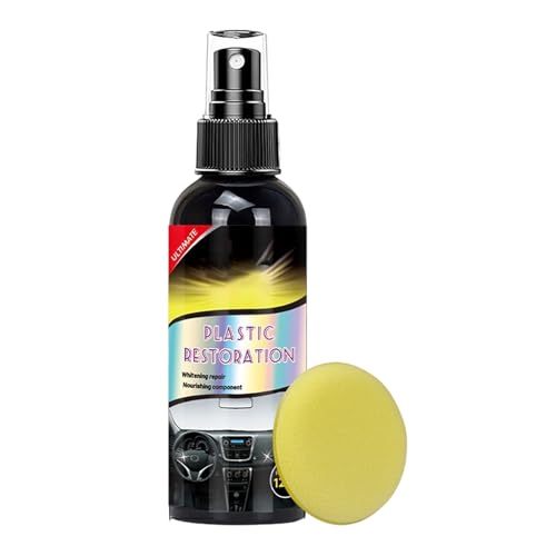 Generico Detergente per Cruscotto, Rigenerante per Interni Veicolo, 120ml Lunga Durata Manutenzione Pelle Tappeti Liquido Universale Non Tossico