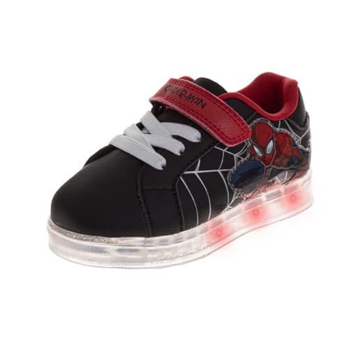 Disney Spiderman Sneakers Kids Tennis Shoes Athletic Footwear Running Walking Boys Sneakers for Toddler to Little Kid (Sizes: 6-10 Toddlers / 11-12 Little Kids)