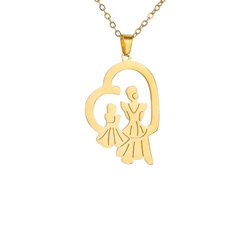 Bijoux mère fille au coeur pour célébrer l'amour de la famille et des amoureux