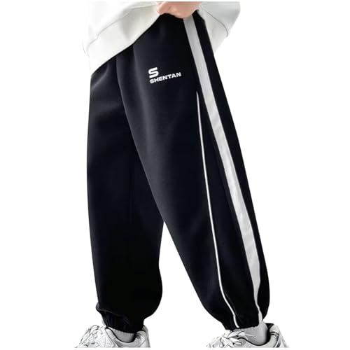 Boys Sweatpants Casual Elastic Waist Joggers with Pockets Baggy Fashion Soft Comfy Lounge Athletic Cotton Sweat Pants