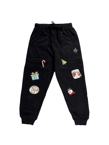 Image of KiddoPanti Boys Solid Fleece Track Pants | Cotton Poly Fleece Fabric | Ankle Length Bottom Rib | 2 Front Patch Pocket | Elastic Waist & Drawcord | Jogger Track Pants for Boys