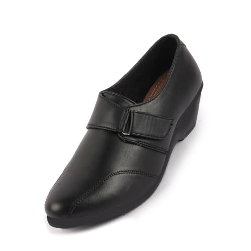 Image of FAUSTO Women's Outdoor Fashion Hook and Loop Platform Heel Wedges