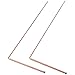 2PCS Pure Copper Metal Detection Rod, 99.9% Copper Dowsing Rods, Divining Rods - for Ghost Hunting Tools, Divining Water, Treasure, Buried Items