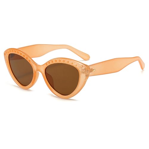Lunettes de soleil rétro femme protection UV400 verres noirs vintage anti-éblouissement