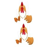 como hacer una cresta de gallina para disfraz 9 COLLBATH 2 Juegos De Pollo Tridimensional Conjunto De Tres Piezas Accesorios De Cosplay Disfraz De Pollo Diadema Gallinas Juguete De Pollo Inflable Disfraz De Halloween Cosplay Disfraz De