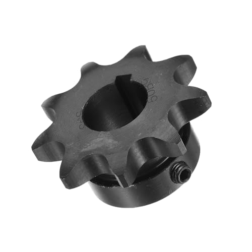 Image of uxcell #50 Chain Roller Sprocket B Type, 3 /4 inch Bore 9 Tooth Single Strand Chain Sprocket, Carbon Steel, Keyway with Set Screws