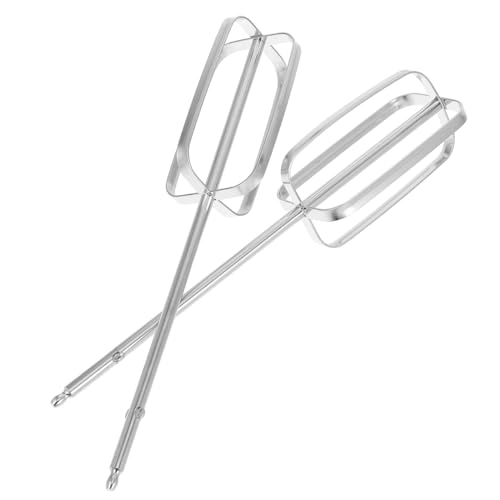 IMIKEYA 2 piezas Accesorios Batidora Mano Varillas Acero Inoxidable Repuesto para Huevos y Masa Alta para Cocina Reutilizable