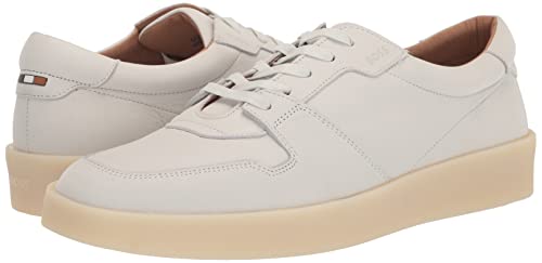 Image of BOSS Mens Nuckbuck Leather Low Profile Sneakers