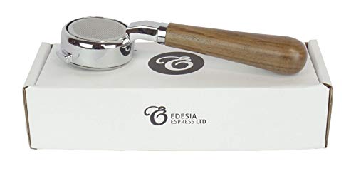 Bottomless Naked Portafilter for GAGGIA 58mm Espresso Machines - Walnut Handle, 21g Basket - by EDESIA ESPRESS