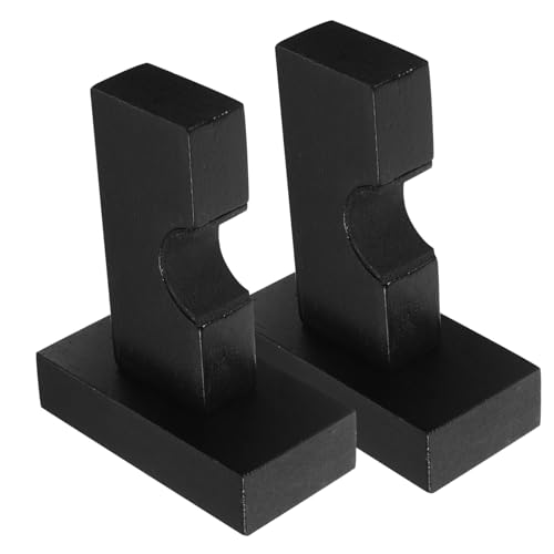 Unomor Wooden Bat Rack Holder Wall Mount 1 Pair Bat Holders Organizer Sturdy Black