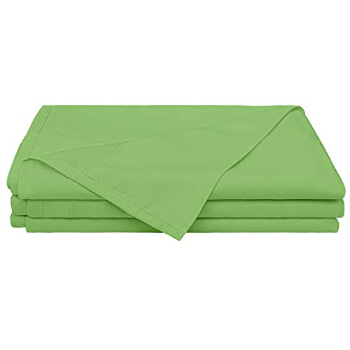 BEDSUM Queen Microfiber Flat Bed Sheet Only, Luxury 1800 Thread Count Wrinkle and Fade Resistant Bedding Top Sheet, Sage Green