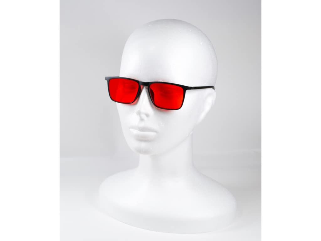 Lunettes rouges anti-lumière bleue SLEEP-3R Filtre 100% lumière bleue et verte pour PC Gaming homme femme