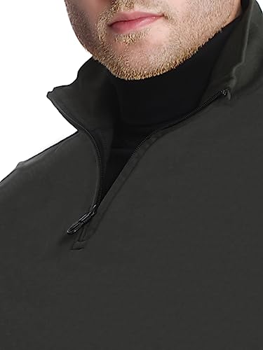 Image of Dream of Glory Inc. Men's Cotton High Neck Sweatshirt (DOGI-AW23 FS-Zip-Olive Ivy XS)